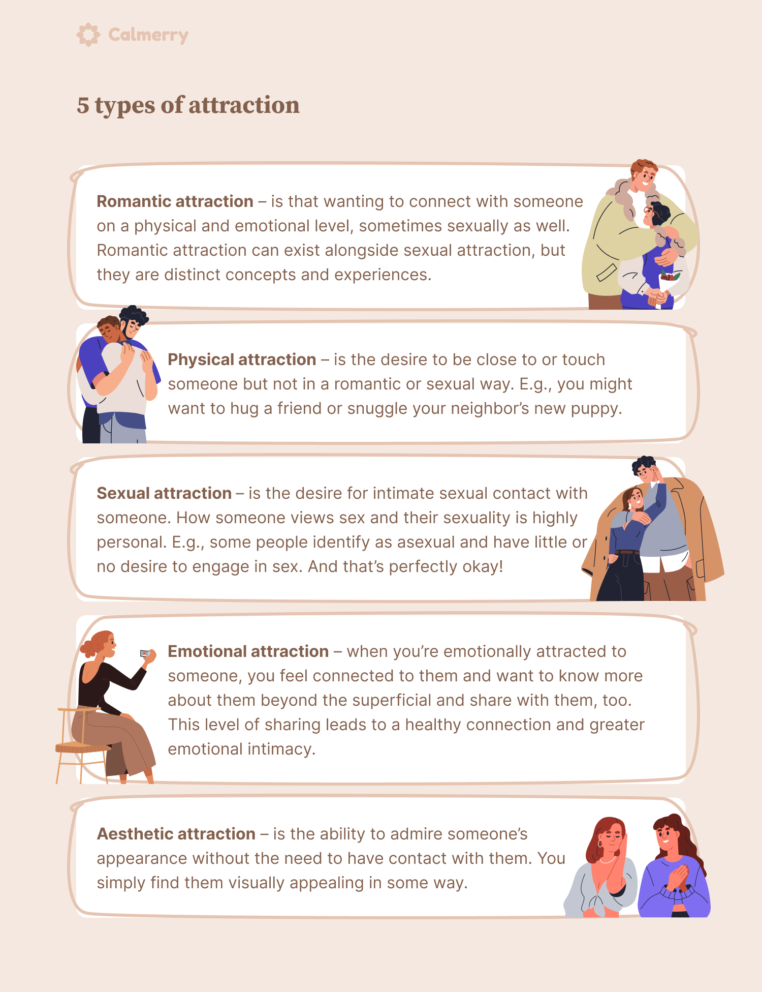 5 types of attraction table