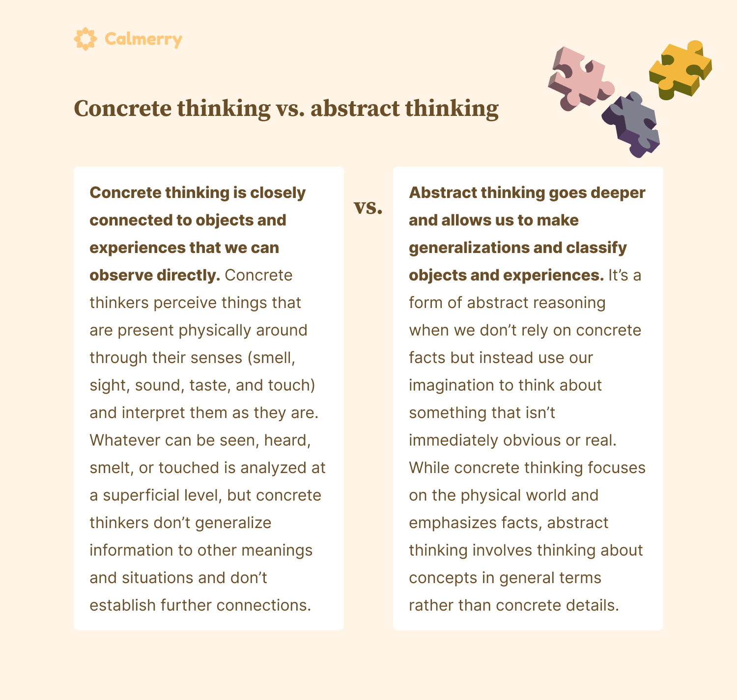 Abstract vs. Concrete Thinking Understanding the Difference