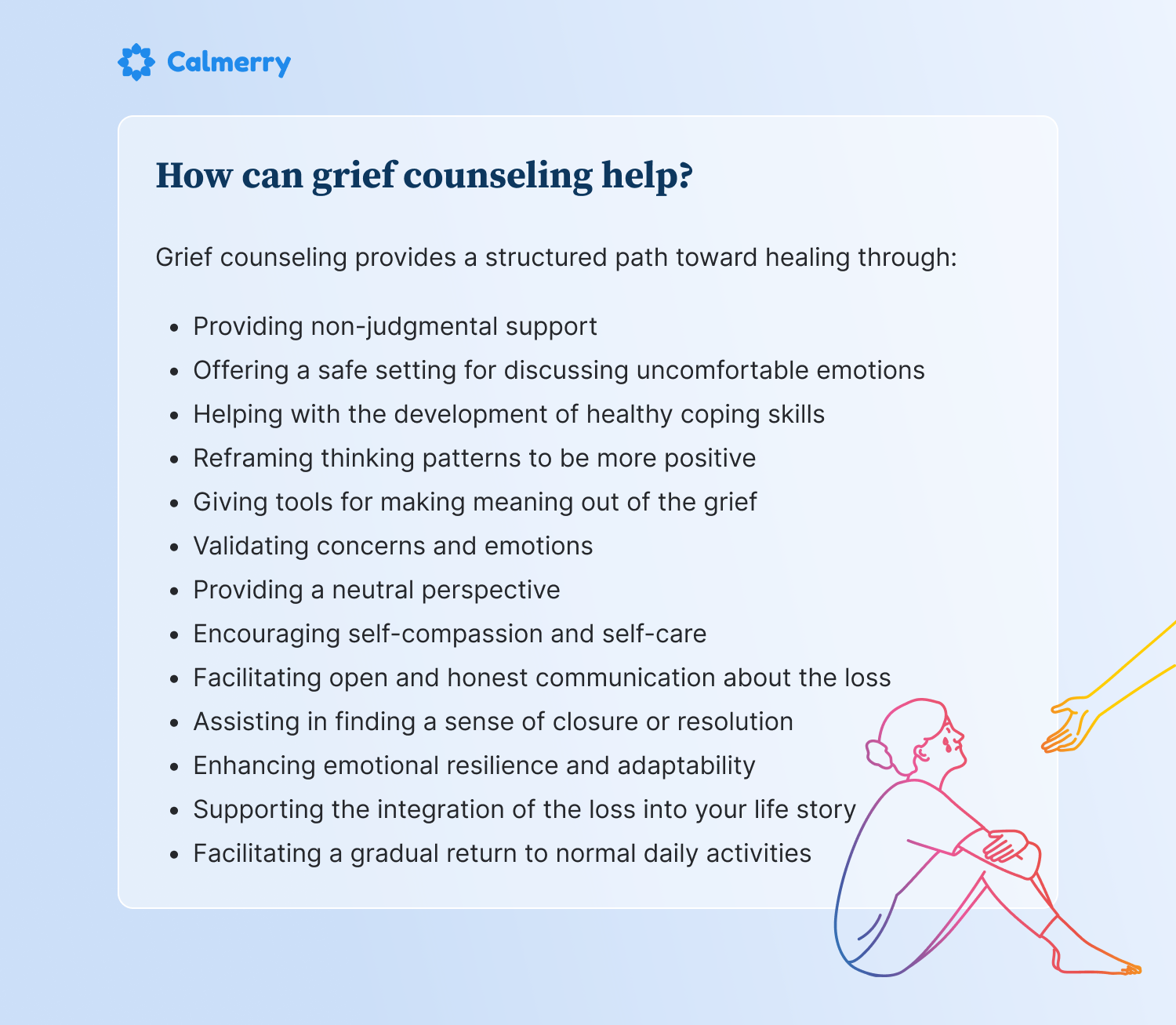 How can grief counseling help?