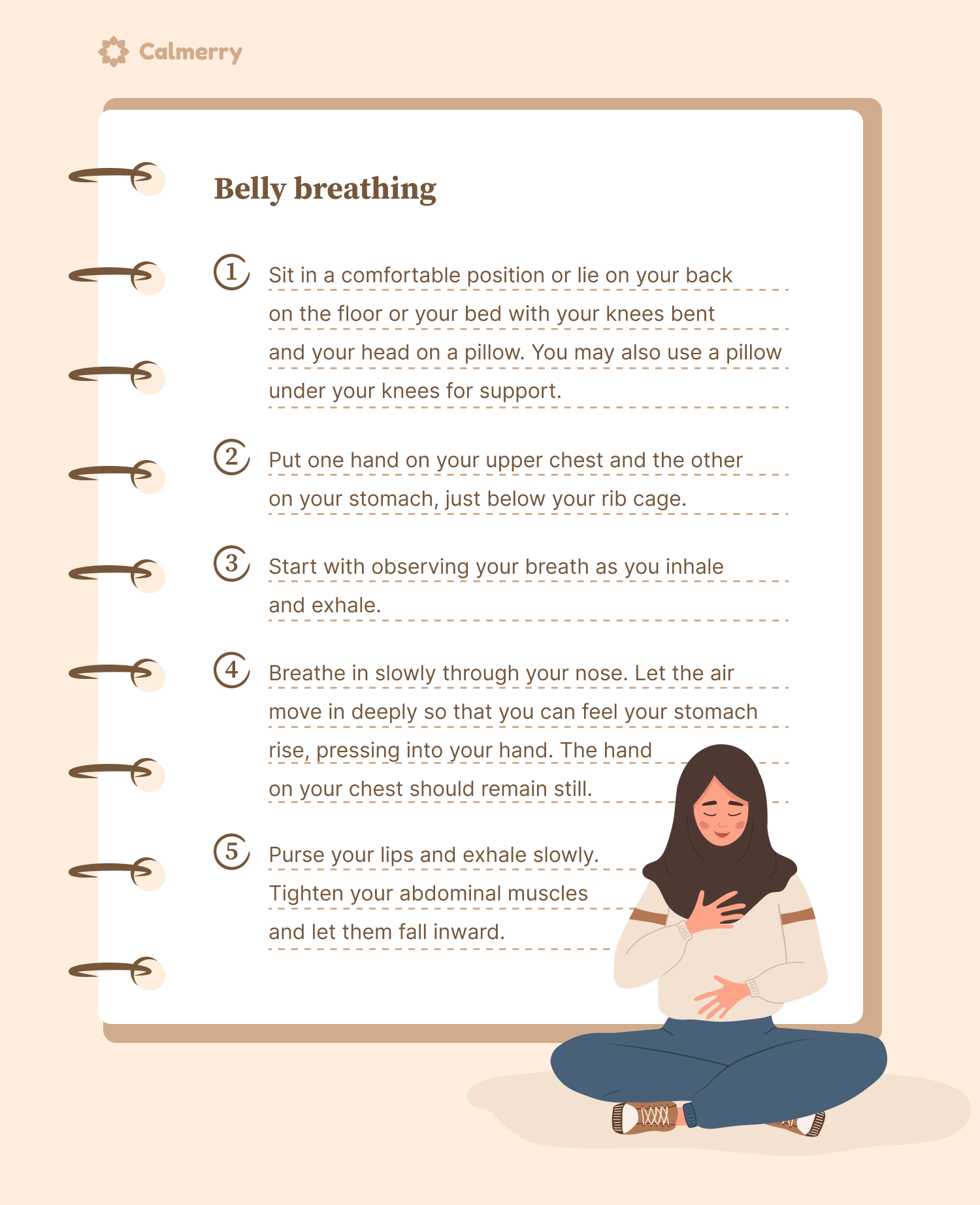 Belly breathing worksheet