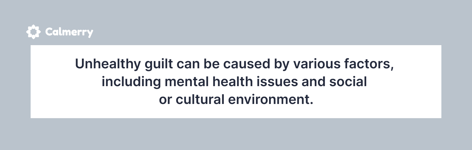 Unhealthy guilt can be rooted in culture and mental health