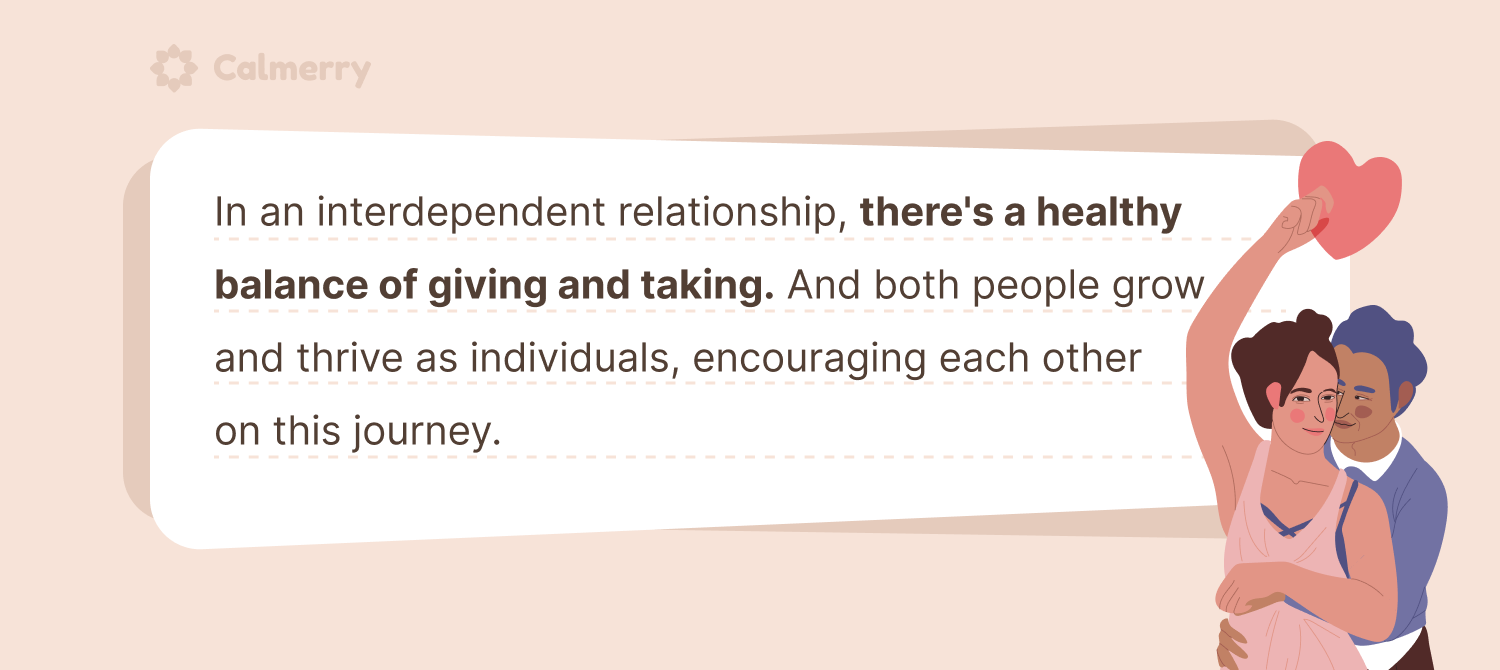 Codependency vs. interdependency