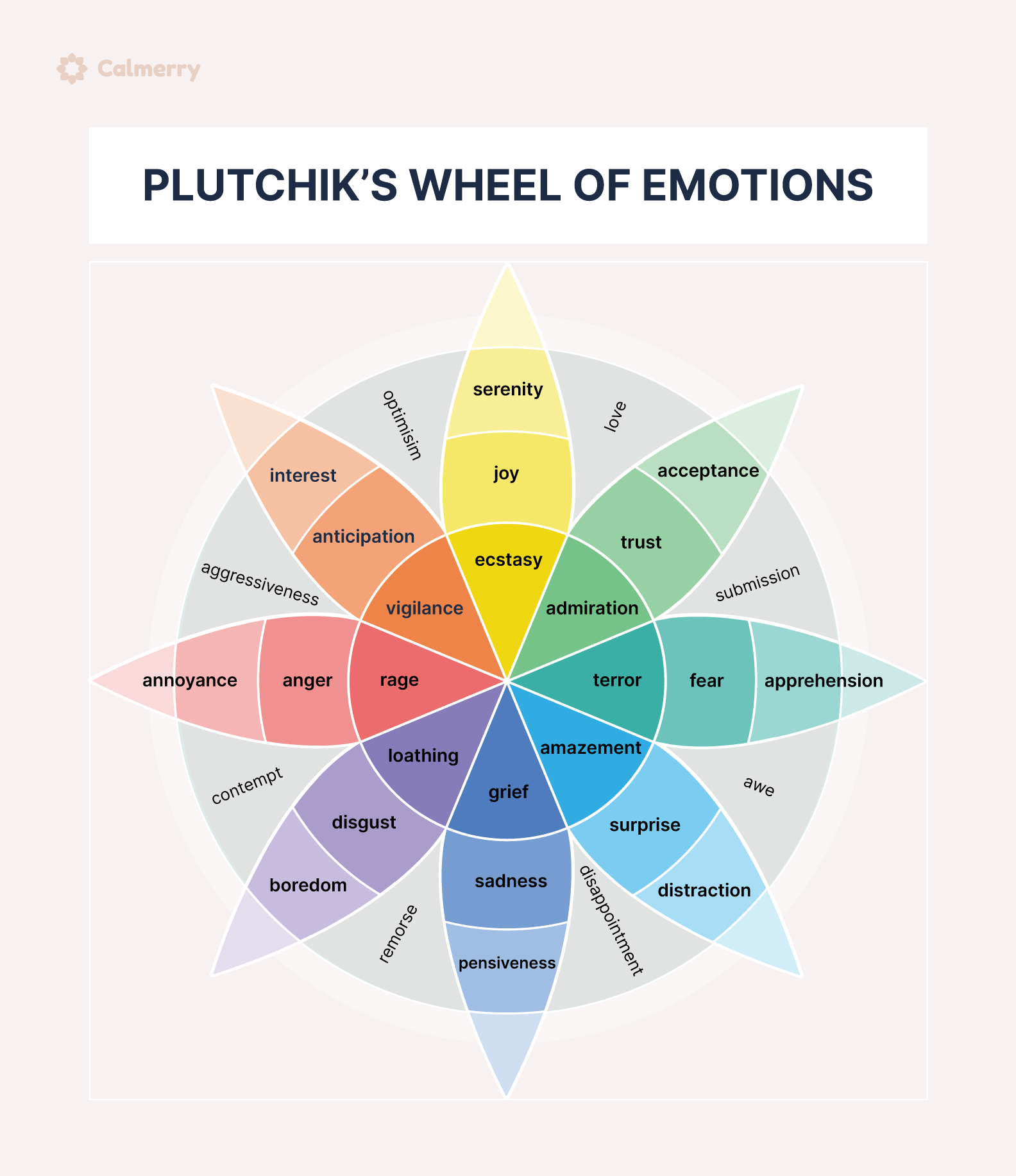 Plutchik’s wheel of emotions