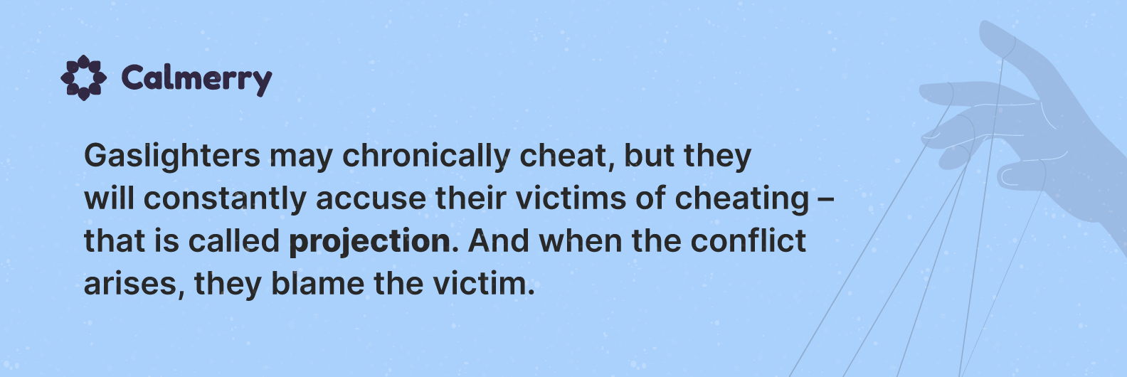 gaslighting and cheating