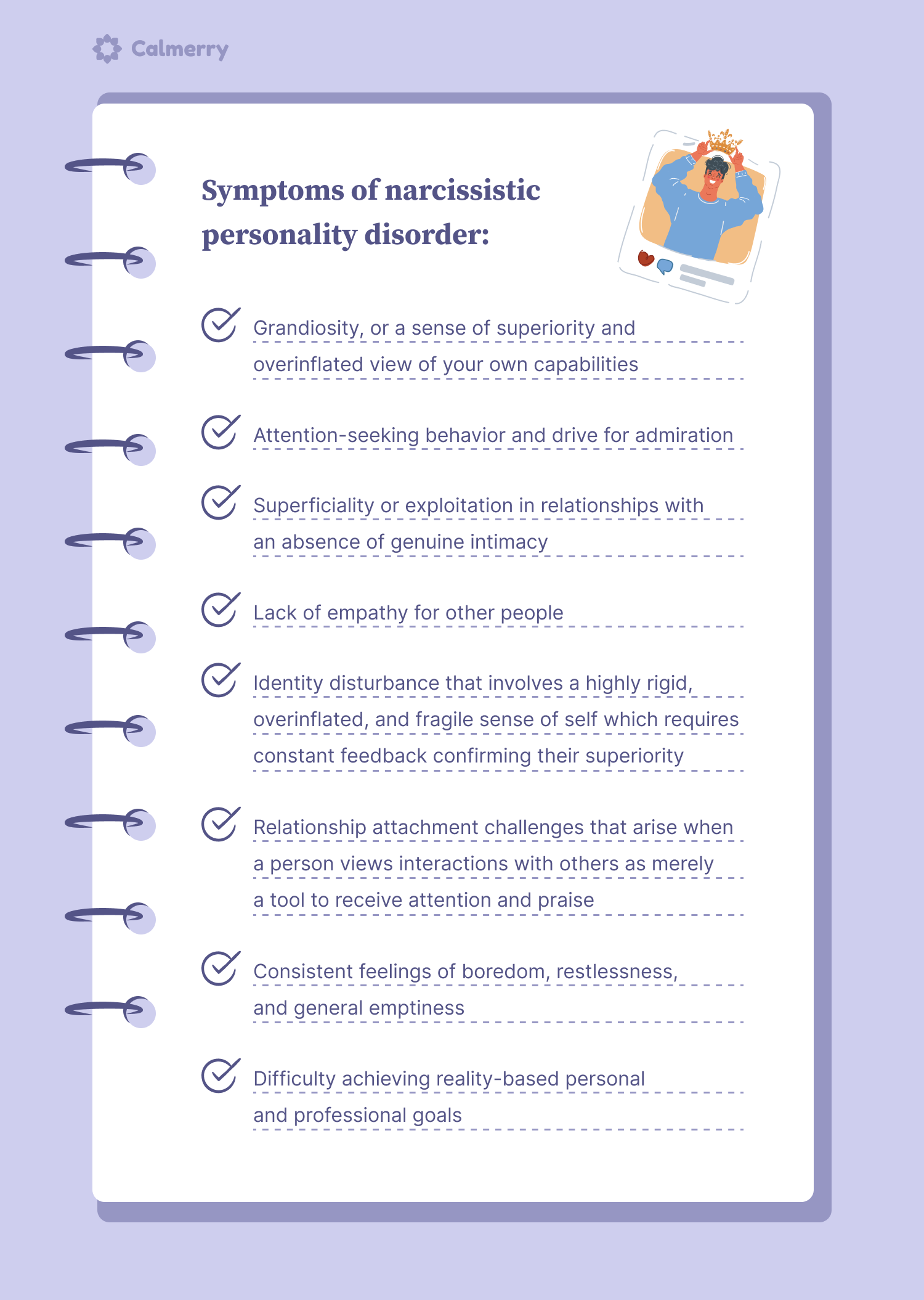 symptoms of narcissistic personality disorder
