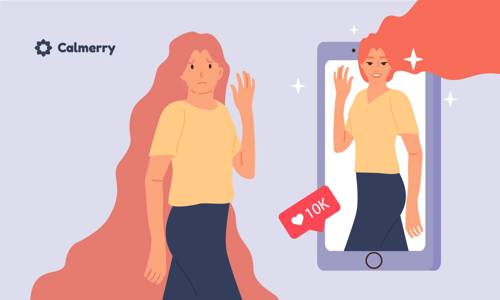 A woman as an online persona and her authentic self