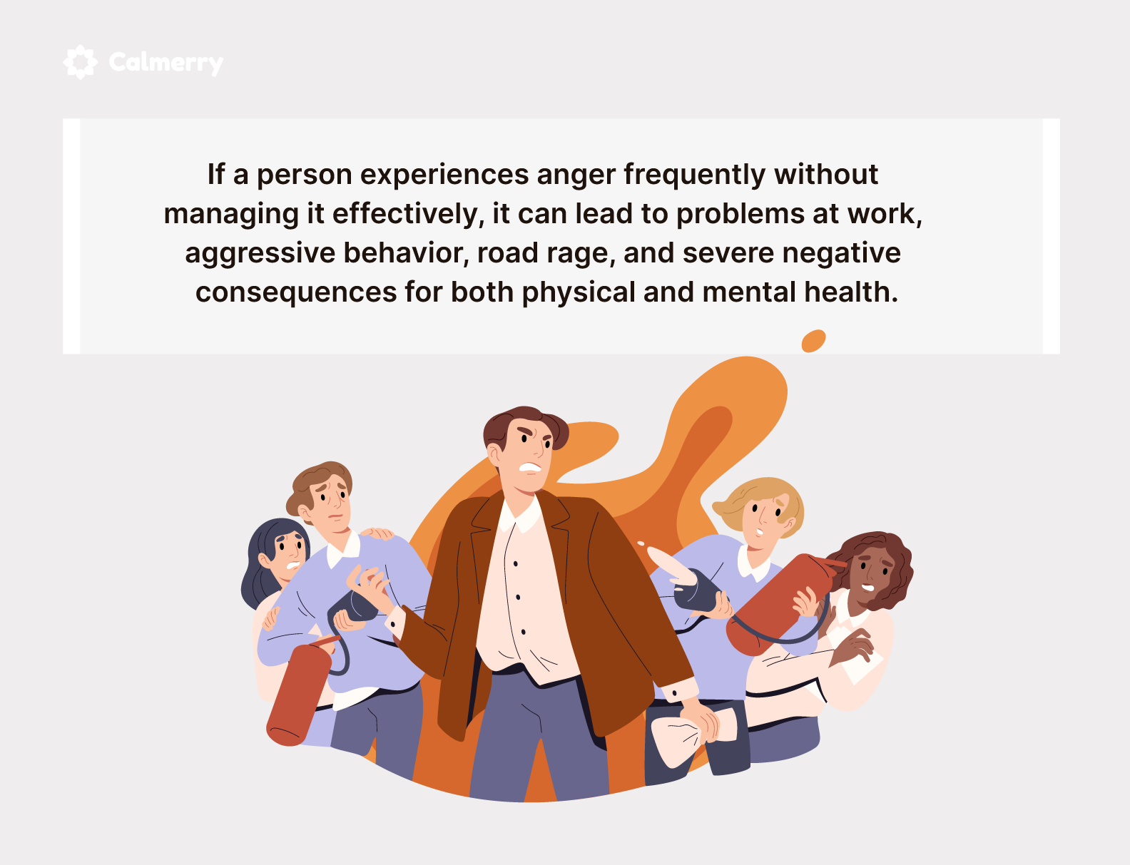 Frequent anger negatively affects physical and mental health
