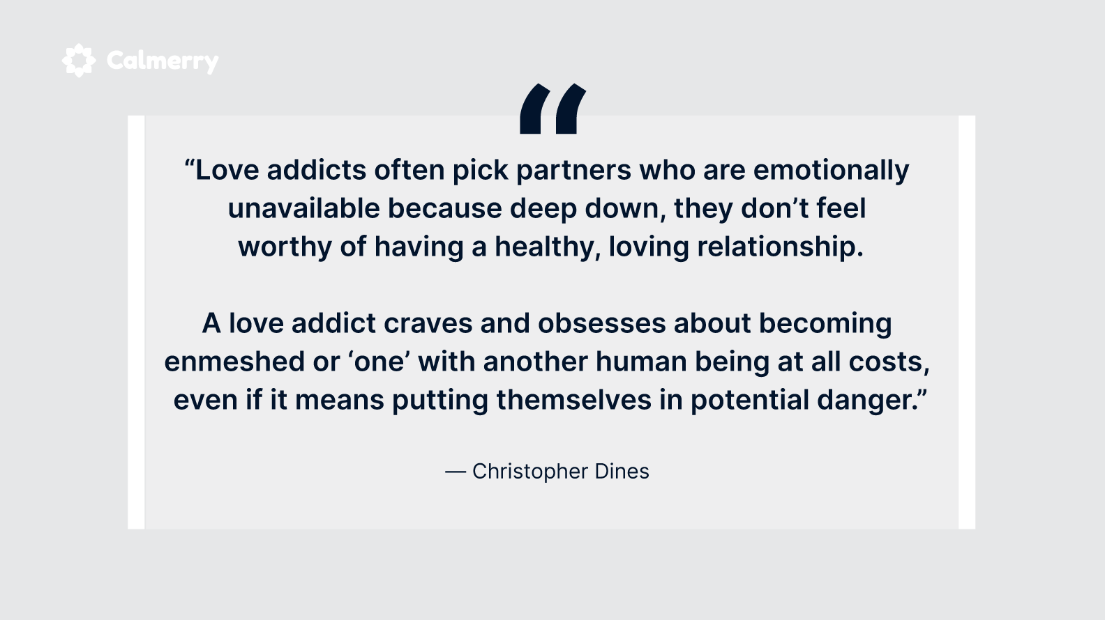 love addiction codependency