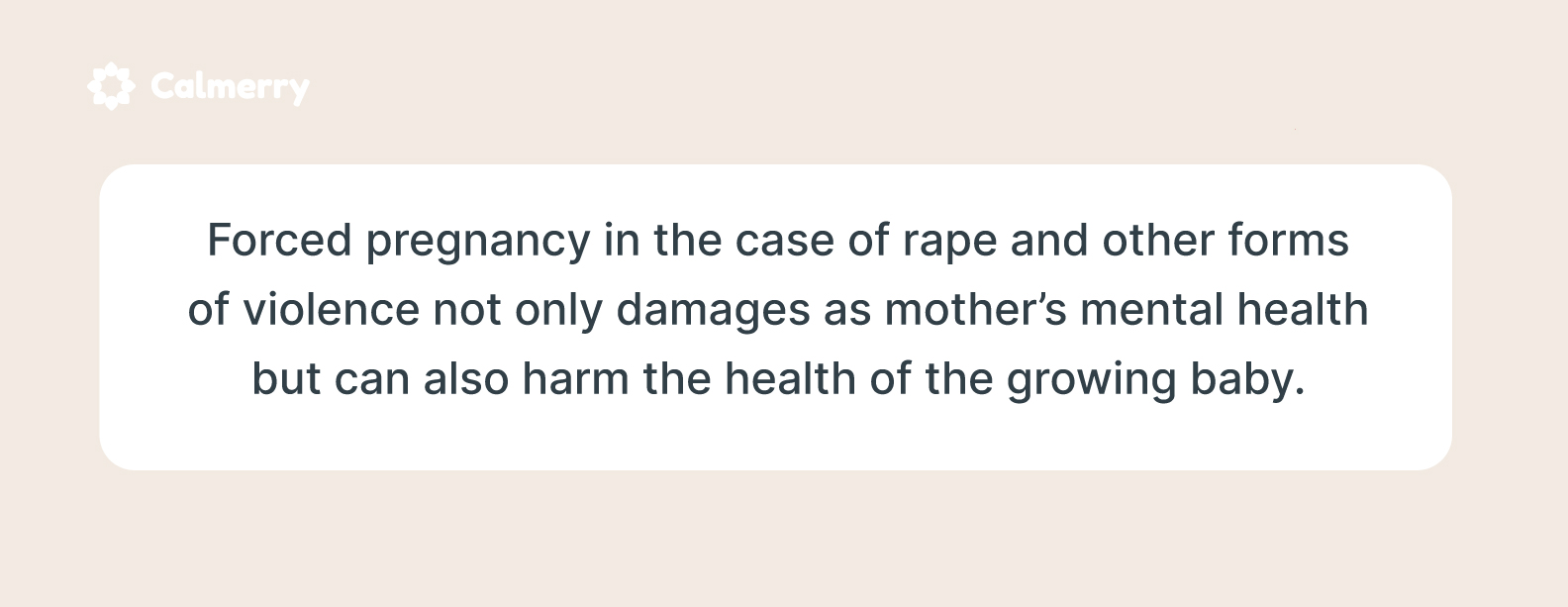 Forced pregnancy in the case of rape and other forms of violence