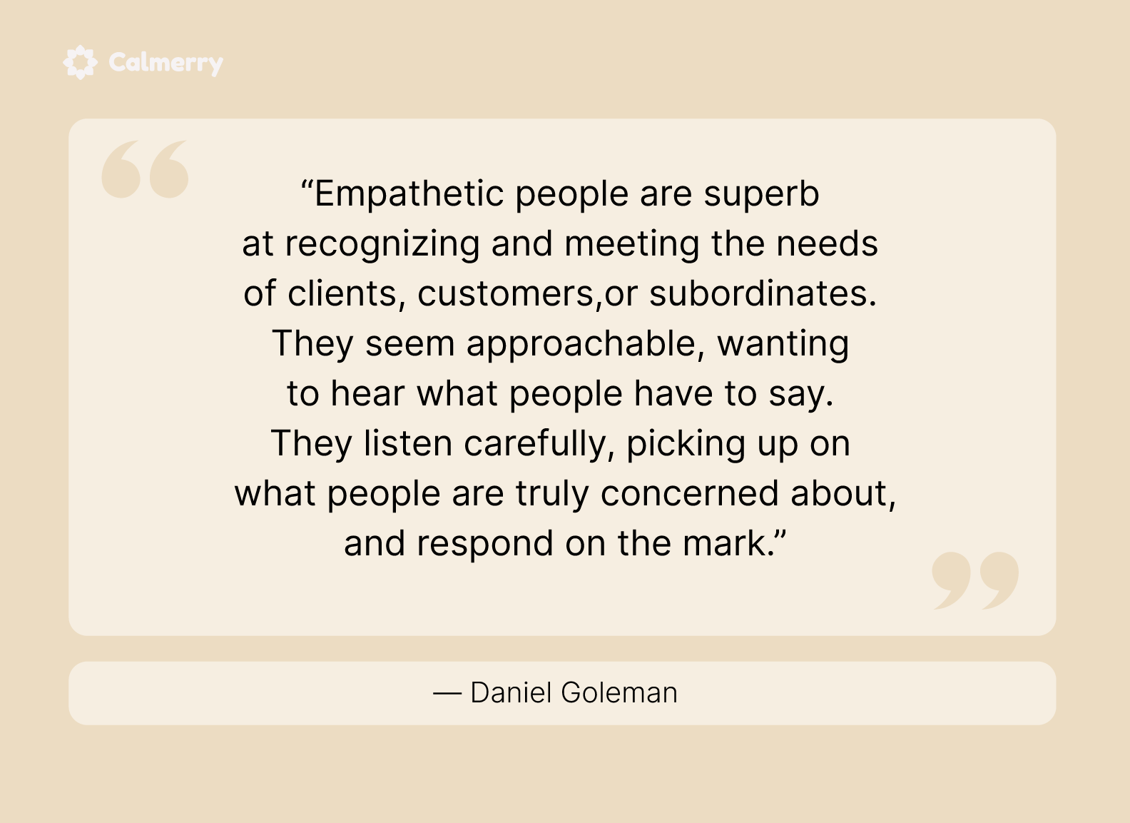 Daniel Goleman empathy
