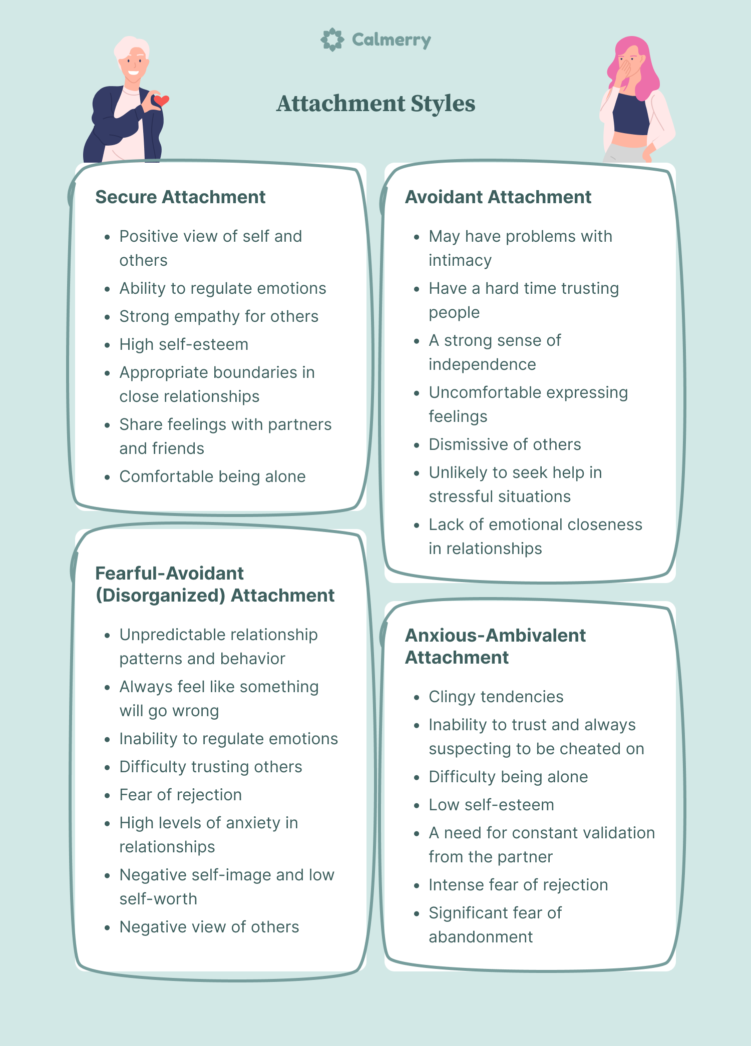 4 Types of Attachment Styles