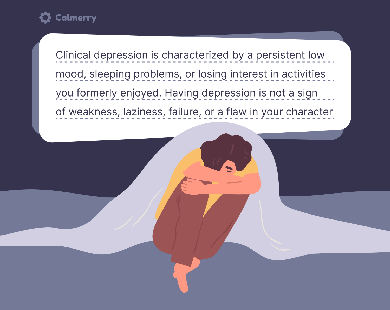 Clinical depression is defined as a severe form of depression that requires diagnosis and treatment