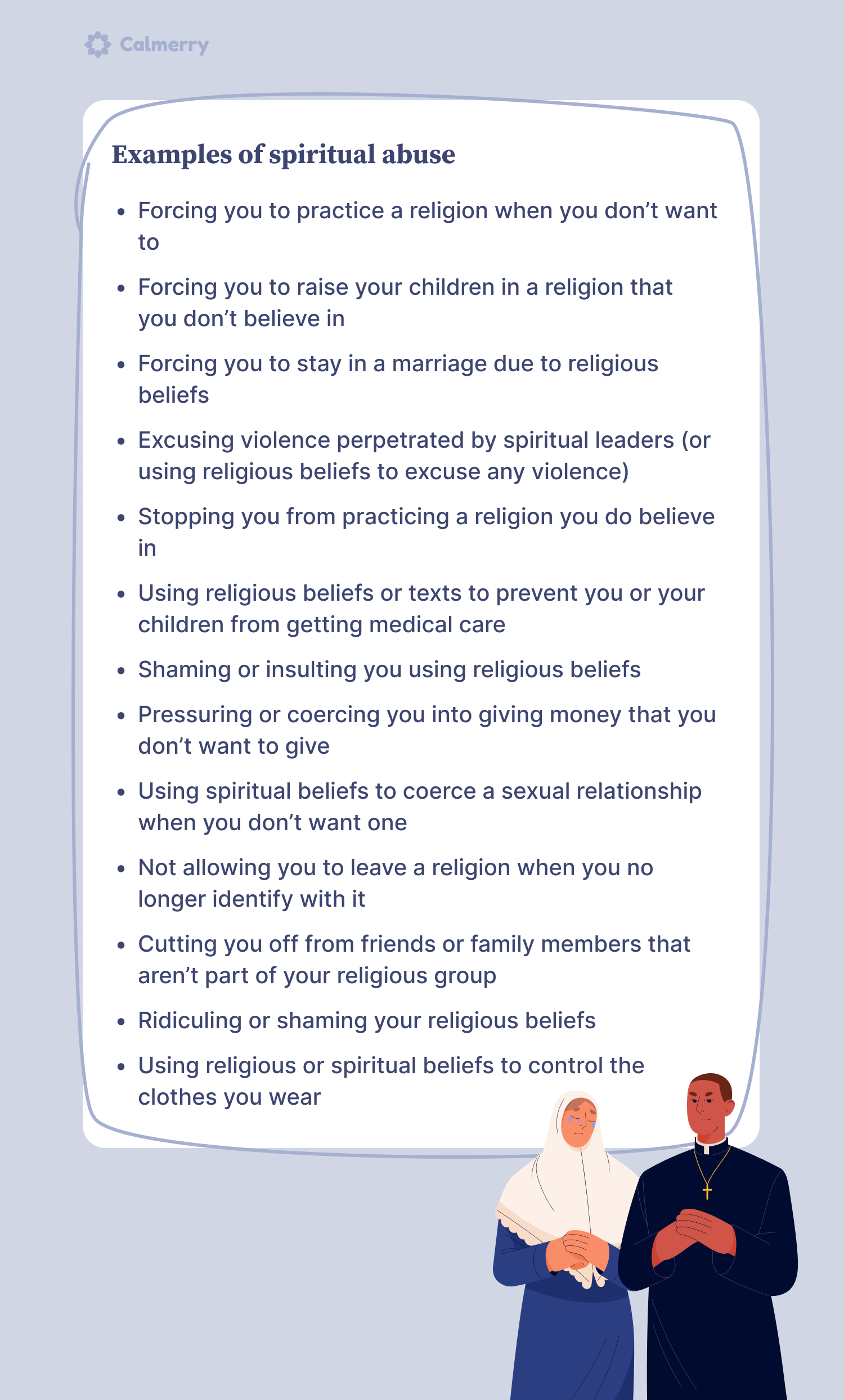 examples of spiritual abuse