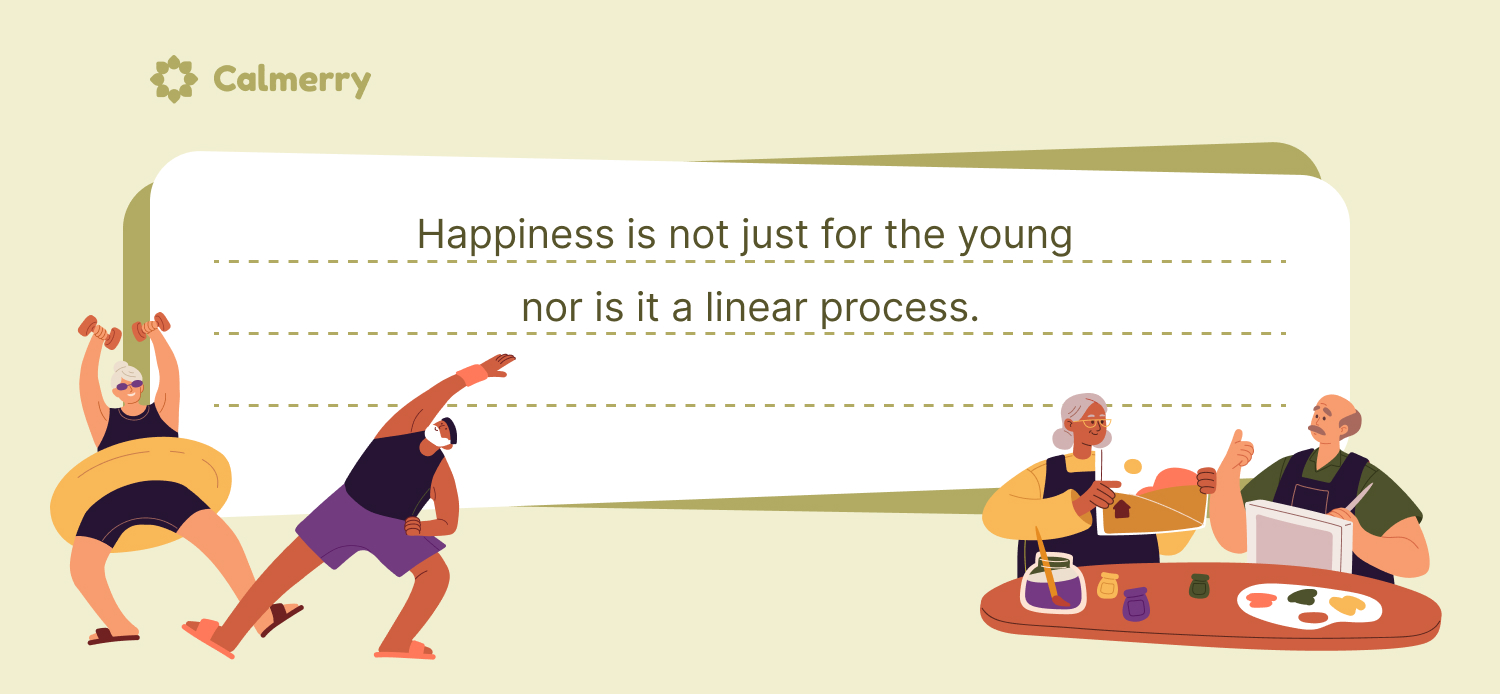 happiness is not a linear process