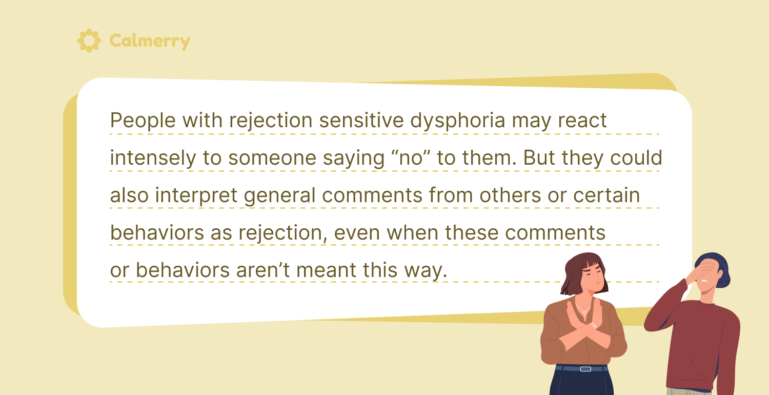 rejection sensitive dysphoria examples