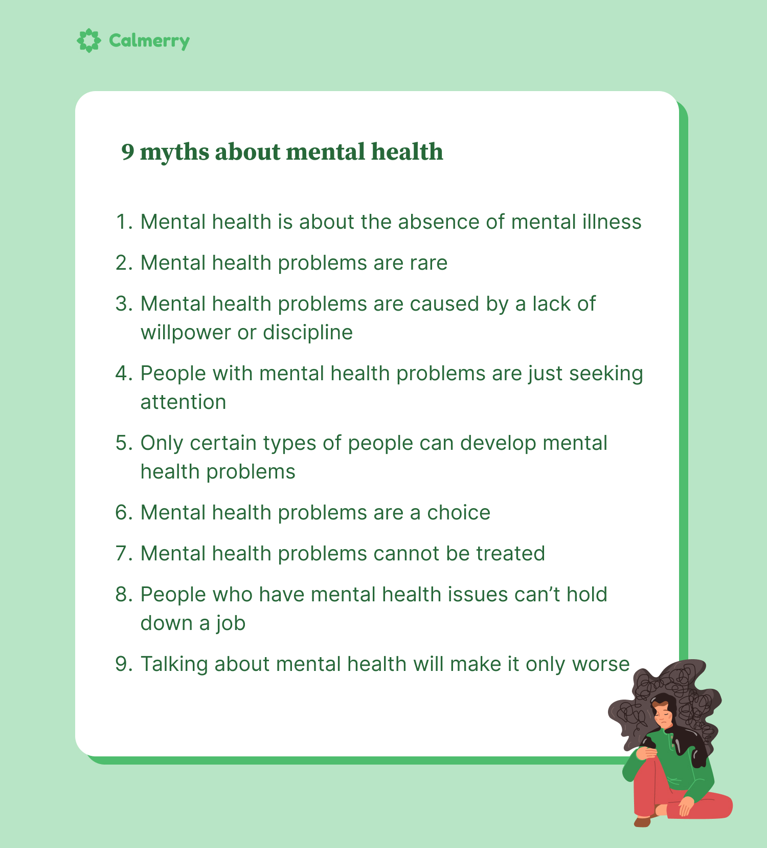 9 myths and common misconceptions about mental health list