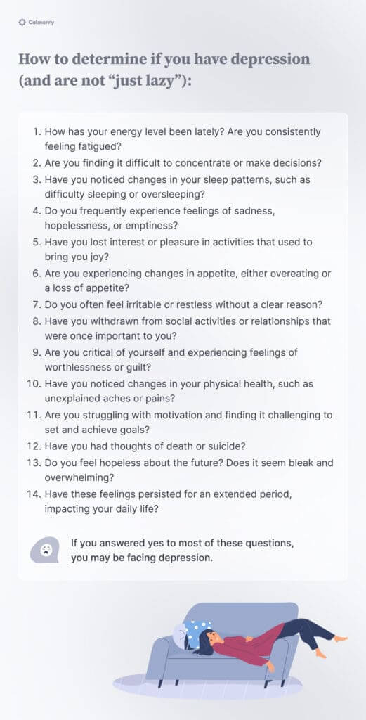 Am I Depressed or Just Lazy? Key Differences
