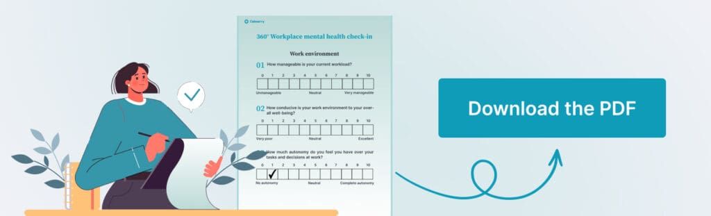 Mental Health Check-In for Employees [Free PDF for HRs] | Calmerry