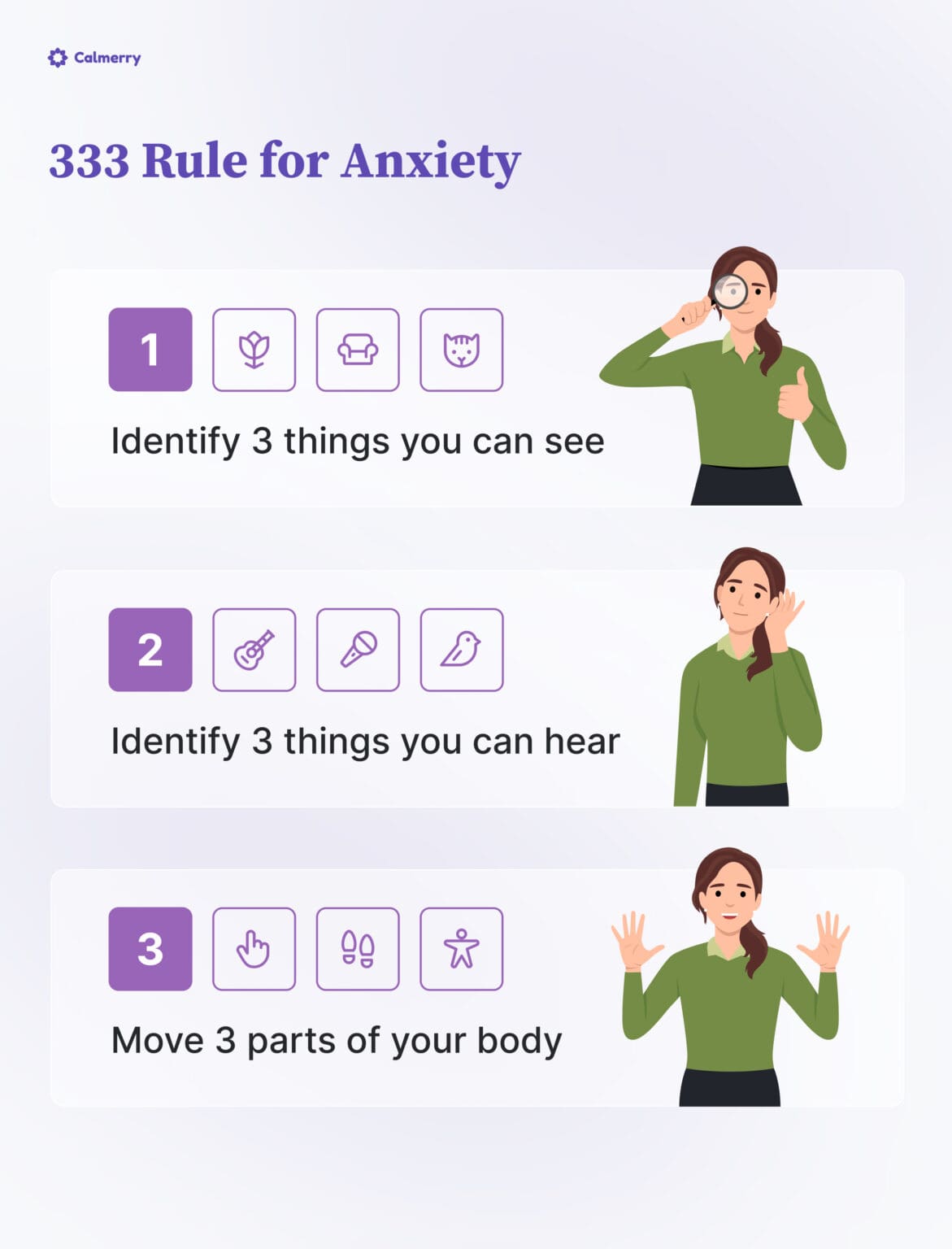 The 333 Rule for Anxiety Illustrated: Steps and Benefits