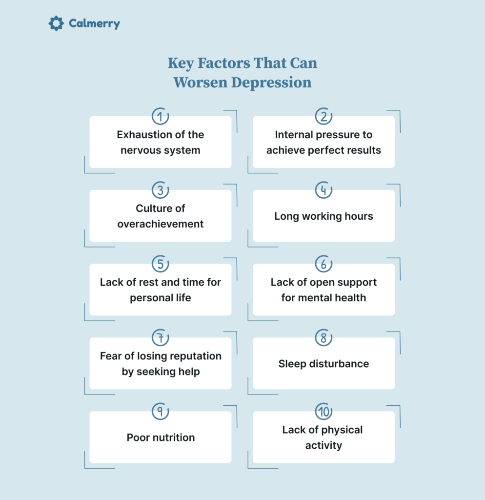 Key factors that can worsen depression