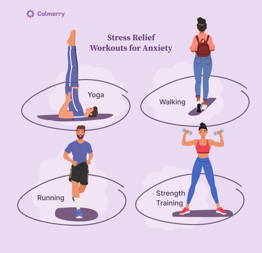 Stress relief workouts for anxiety